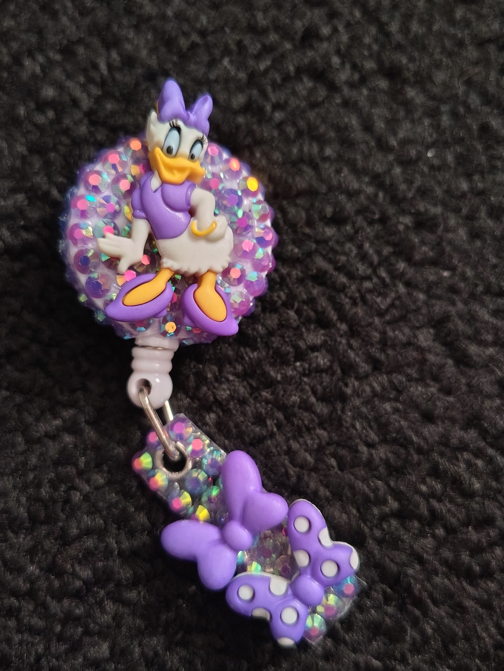 Daisy Duck Retractable Work Id Holder Badge Reel Nurse Work Badge